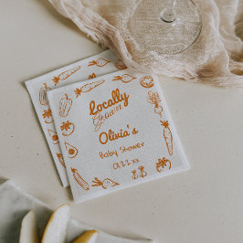 Servilleta De Papel Baby Shower de productos de verduras de producción