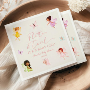 Servilleta De Papel Baby Shower de productos lácteos encantados con fl
