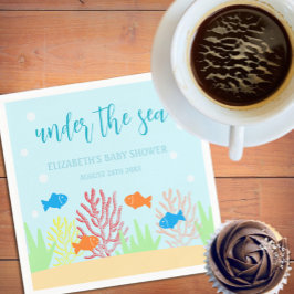 Servilleta De Papel Baby Shower de Sea Life
