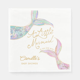 Servilleta De Papel Baby Shower de Sirena bajo el mar