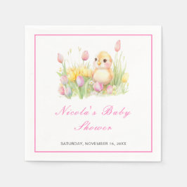 Servilleta De Papel Baby Shower de Spring Chick