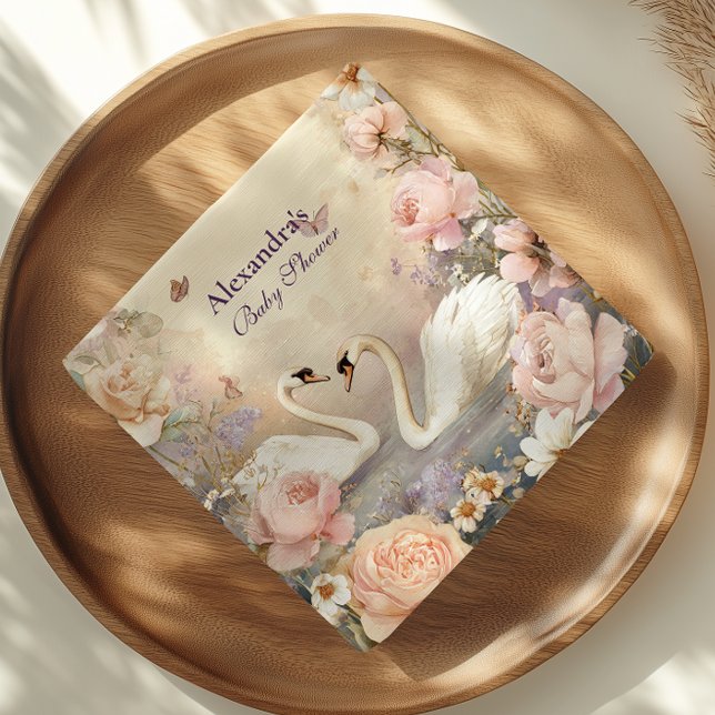 Servilleta De Papel Baby Shower de Swan Lake Garden (Subido por el creador)