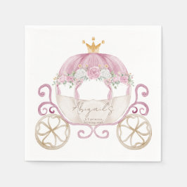 Servilleta De Papel Baby Shower de transporte rosado Princesa