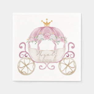 Servilleta De Papel Baby Shower de transporte rosado Princesa