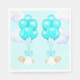Servilleta De Papel Baby Shower de Twin Boys
