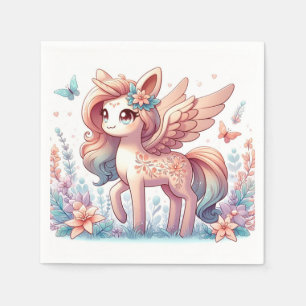 Servilleta De Papel Baby Shower de Unicornio mágico divertido
