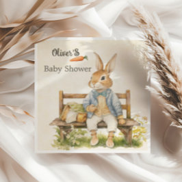 Servilleta De Papel Baby Shower de vintage Peter Rabbit