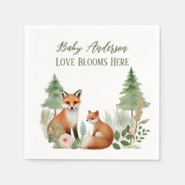 Servilleta De Papel Baby Shower de Woodland Animals