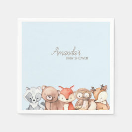 Servilleta De Papel Baby Shower de Woodland Animals