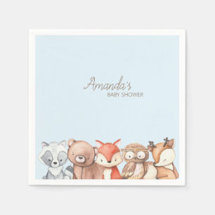 Servilleta De Papel Baby Shower de Woodland Animals