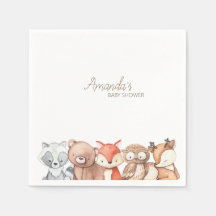 Baby Shower de Woodland Animals