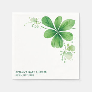 Servilleta De Papel Baby Shower del Día de San Patricio con Acuarela I