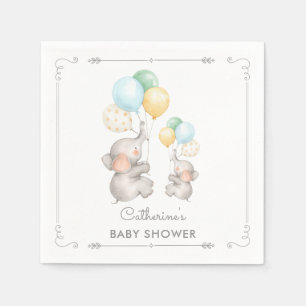 Servilleta de papel Baby Shower del elefante en