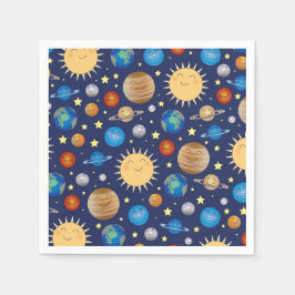 Servilleta De Papel Baby Shower del espacio ultraterrestre