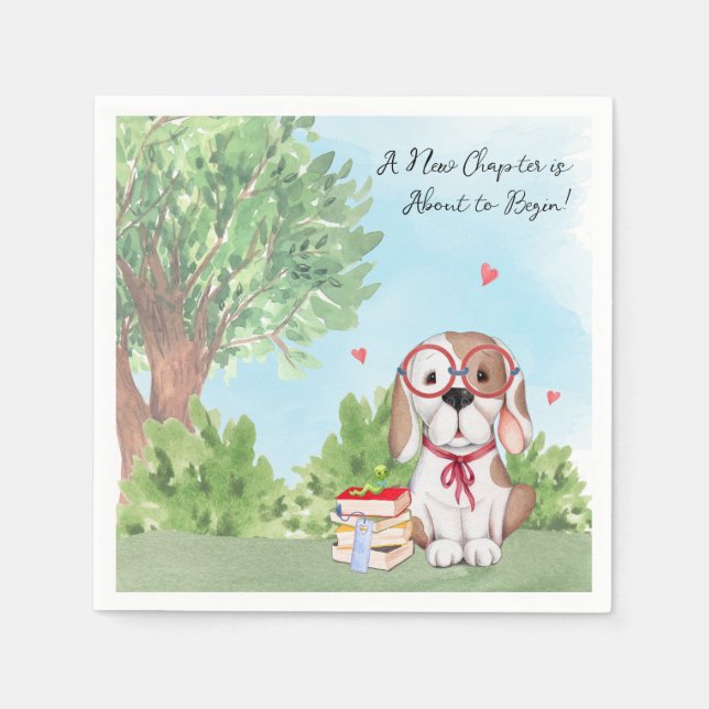 Servilleta De Papel Baby Shower del tema del libro (Anverso)