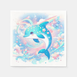 Servilleta De Papel Baby Shower delfín simple