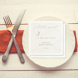 Servilleta De Papel Baby Shower elegante de Pearl clásico