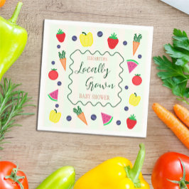 Servilleta De Papel Baby Shower en el mercado de agricultores locales