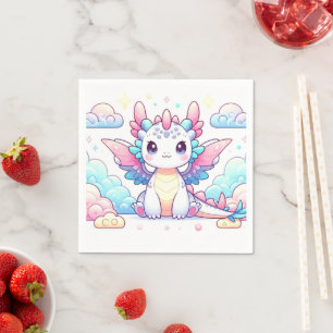 Servilleta De Papel Baby Shower Fairytale Dragon Moderno