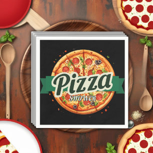 Servilleta De Papel Baby Shower Fiesta Pizza Moderno