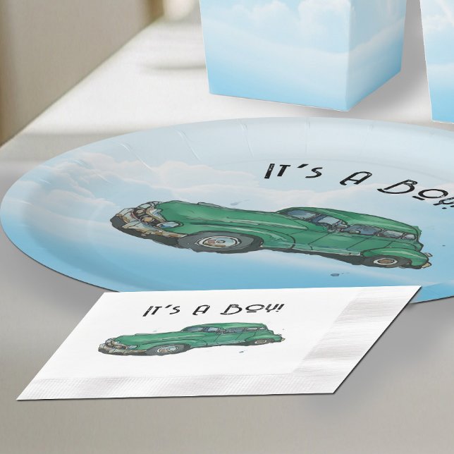 Servilleta De Papel Baby shower for a boy, sedan (Subido por el creador)