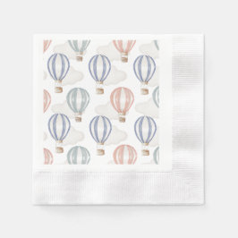 Servilleta De Papel Baby Shower Hot Air Balloons Gender Neutral