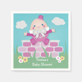 Servilleta De Papel Baby Shower humpty humpty rosado