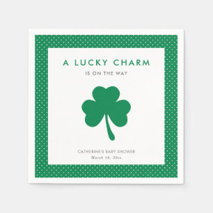 Servilleta De Papel Baby Shower irlandés Shamrock Lucky Charm