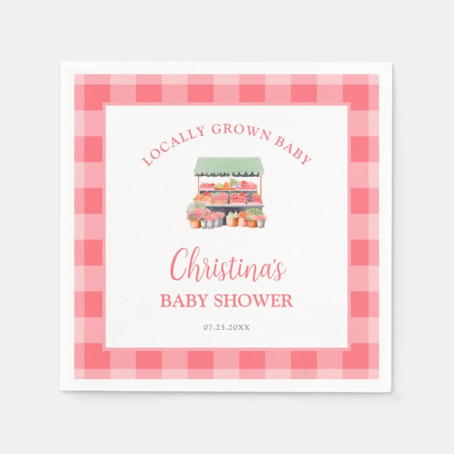 Servilleta De Papel Baby Shower local (Anverso)