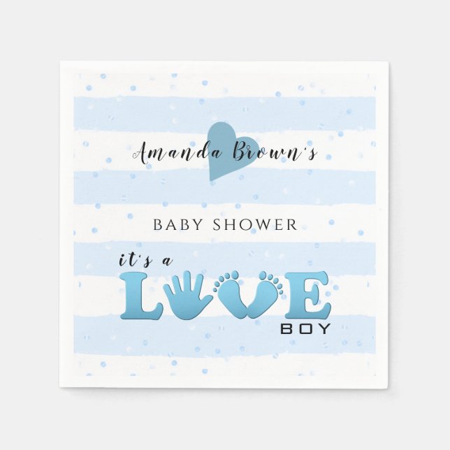 Servilleta De Papel Baby Shower Love Baby (Anverso)