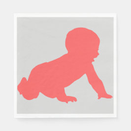 Servilleta De Papel Baby Shower Luncheon, bebé en gambas