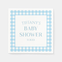 Baby Shower Minimalista mínimo con placa azul azul