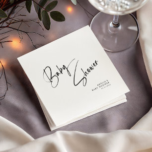 Servilleta De Papel Baby Shower Minimalista moderno elegante