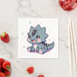 Servilleta De Papel Baby Shower mítico de pequeños dinosaurios