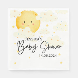 Servilleta De Papel Baby Shower Moon and Stars