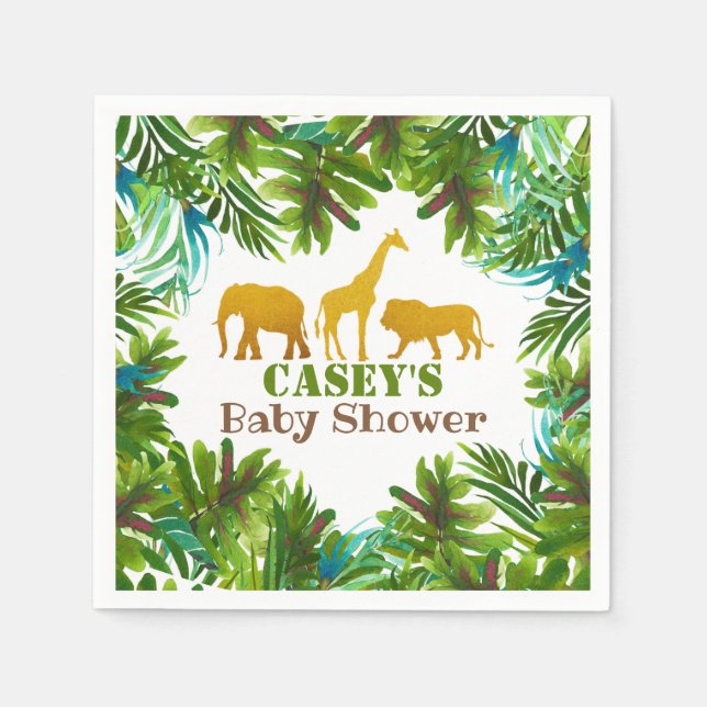 Servilleta De Papel Baby Shower Napkin - Personalizado (Anverso)