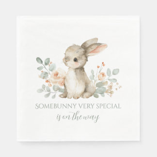 Servilleta De Papel Baby Shower Napkins Bunny Theme Baby Shower 