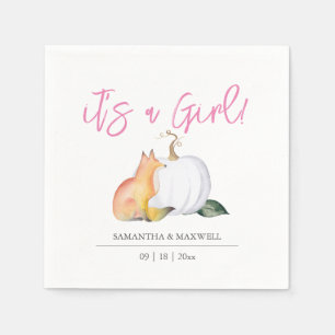 Servilleta De Papel Baby Shower Napkins Cae en la Calabaza de Woodland