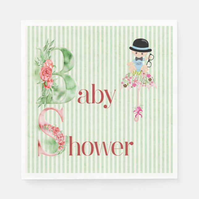 Servilleta De Papel Baby Shower Napkins para Boy (Anverso)