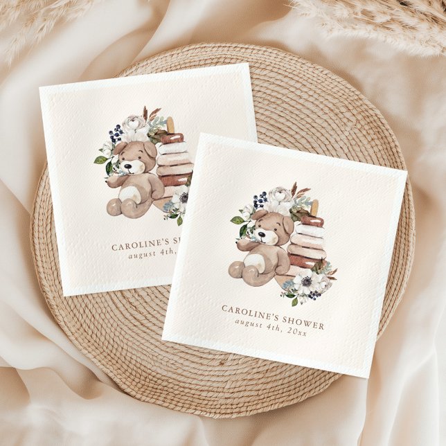 Servilleta De Papel Baby Shower Neutral Boho Nursery (Subido por el creador)