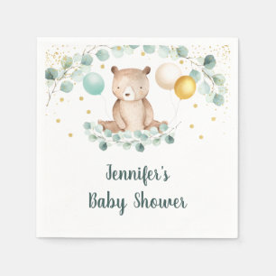 Servilleta De Papel Baby Shower Neutral con respecto al género del Os