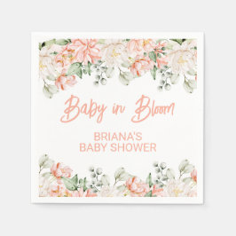 Servilleta De Papel Baby Shower Neutral Peach Ivory Beige