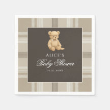 Baby Shower neutro de Preppy Bear Soft