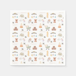 Servilleta De Papel Baby Shower neutro en género