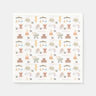 Servilleta De Papel Baby Shower neutro en género