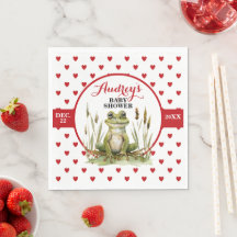 Baby Shower o cumpleaños de rana cuta