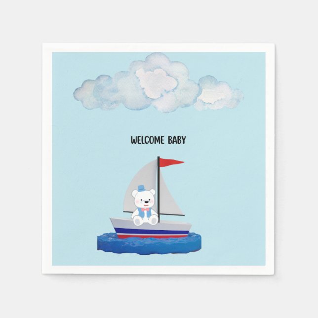 Servilleta De Papel Baby Shower Paper Napkins (Anverso)