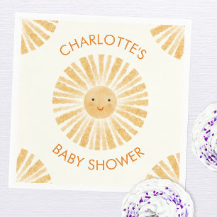 Servilleta De Papel Baby Shower personalizado de Little Sunshine