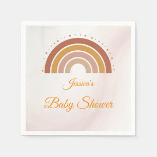 Servilleta De Papel Baby Shower personalizado del boho moderno arcoiri