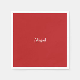 Servilleta De Papel Baby Shower personalizado rojo